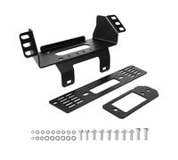 VEVOR Support de Treuil Remorque, Capacité 907-1633 kg, Plaque de Montage de Treuil de Remorque pour Sauvetage de Modèles Polaris Ranger 2010-2021, avec 3 Trous de Fixation, Acier Thermolaqué, Noir