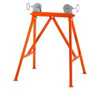 VEVOR Support de tuyau avec tête à rouleau, capacité de charge robuste 1134 kg, adapté aux tuyaux de 5-91 cm, support de tuyau à rouleau en acier 45# pour canalisations, construction de bâtiments