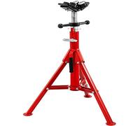 VEVOR Support de Tuyau Douille avec tête en V de 28 po à 51.5 po de type 1107A à transfert à 4 billes et pieds repliables 4500LB Hauteur ajustable
