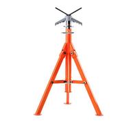 VEVOR Support de tuyau à tête en V réglable Capacité 1,13 t 69-132 cm pliable acier
