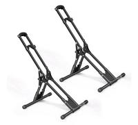 VEVOR Support de Vélo au Sol, Lot de 2, Râtelier Vélo Pliable Autoportant, en Acier au Carbone, pour Roues de 508 à 737 mm, pour Garage, Balcon, Appartement et Maison, Installation sans Perçage, Noir