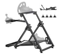 VEVOR Support de Volant Course Pliable Cockpit Simulateur Course Réglable, Compatible Logitech G923 G920 G29 G27, Thrustmaster T300RS TX F458, T500RS, T3PA-PRO (F1/GT), Pédales Simulateur Non Inclus