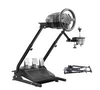 VEVOR Support de Volant de Course 57x49 cm Support Simulateur de Course Réglable en Acier Inoxydable 14 kg Levier de Vitesse Volant Pédale non Inclus pour Consoles de jeux