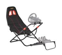VEVOR Support de Volant de Course Cockpit de Simulateur de Conduite Portable Pliable Réglable, Siège 470 mm, Compatible avec Logitech G923/G920/G29, Thrustmaster T248P, Fanatec, Hori, Mad Catz, Noir
