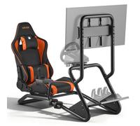 VEVOR Support de Volant de Course Cockpit de Simulateur de Conduite, Support d'Écran, Compatible Pédales Logitech G25, G27, G29, G920, G923, Thrustmaster T300RS, TX F458, T500RS, T3PA-PRO (F1/GT), CSR