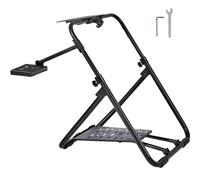 VEVOR Support de Volant de Course Pliable Cockpit Simulation Course Base Universelle Hauteur Réglable Compatible Volant Pédale Course Logitech Thrustmaster Cadre Robuste Acier Q235A Angle Pédale 0/40°