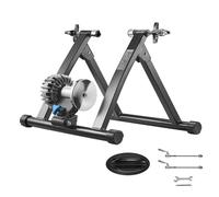 VEVOR Support d'Entraînement pour Vélo Intérieur Roues 66-73,7 cm et 700C, Base d’Entraînement à Fluide, Simulateur de Vélo Pliable, avec Broche à Dégagement Rapide, pour Vélo de Route, Noir