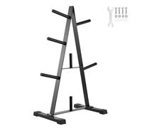 VEVOR Support d'Haltères avec Capacité de Charge 227 kg, Rack de Rangement pour Disques des Poids de 25,4 mm, Support de Poids à Cadre en A, Repose Haltères pour Stockage Musculation Gym Domicile