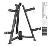 VEVOR Support d'Haltères Capacité de Charge 136 kg, Rack de Rangement pour Disques des Poids de 50,8 mm, Support de Poids Durable, Repose Haltères pour Stockage Matériels de Musculation Gym Domicile