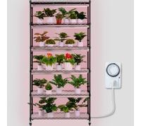 VEVOR Support Étagère Porte Plantes avec Lampes Culture 6 Niveaux 150 W 180 cm