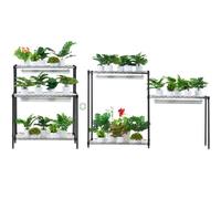 VEVOR Support Étagère Porte Plantes avec Lampes Culture 6 Niveaux 192 W 180 cm