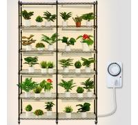 VEVOR Support Étagère Porte Plantes avec Lampes Culture 6 Niveaux 200 W 150 cm