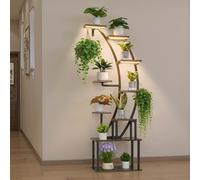VEVOR Support Étagère Porte Plantes Intérieur 9 Niveaux 160 cm Lampe Croissance