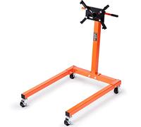 VEVOR Support Moteur d'Atelier 590 kg Stand de Moteur en Acier Mobile et Verrouillable Lève-Moteur Rotatif 360° 6 Points d’Ancrage Réglables en Inclinaison pour Travaux sur Moteurs Démontés Mécanicien