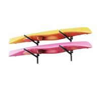 VEVOR Support Mural pour 2 Kayaks, Porte Kayak de Rangement Réglable sur Montants, Utilisation en Garage Quai Intérieur Extérieur, Stockage pour Canoë, Bateau, SUP, Planche de Surf, Capacité 90,7 kg