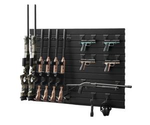 VEVOR Support Mural pour Armes à Feu, Porte Fusils Modulaire Capacité 6 Fusils, pour Rangement Exposition Carabines et Matériels de Tire Maison Bureau Magasin Jeu, Râtelier d'Armes Mural Vertical