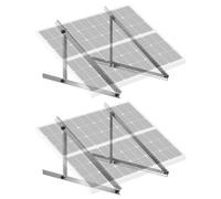 VEVOR Support Fixation Panneau Solaire Inclinable Réglable 0-90° 114 cm Lot de 2
