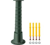 VEVOR Support Pompe à Eau Manuelle Socle Pompe à Main Fonte Jardin Pied Pompe à Bras Vintage Bases Élargies en Bas et Haut Diamètre de Base 16 cm pour Étang Domestique Terrasse 22,86x22,86x66 cm Vert