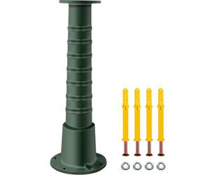 VEVOR Support Pompe à Eau Manuelle Socle Pompe à Main Fonte Jardin Pied Pompe à Bras Vintage Bases Élargies en Bas et Haut Diamètre de Base 16 cm pour Étang Domestique Terrasse 22,86x22,86x66 cm Vert