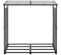VEVOR Support à bois de chauffage toit incliné – métal 185×70×180 cm, cap. 299,4 kg pour terrasse