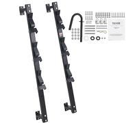 VEVOR Support pour Coupe-bordure, 2PCS Support de Débroussailleuse à 3 Places pour Remorque avec Verrouillage par Mot de Passe en Alliage de Zinc, Montage Mural ou Sur Remorques Ouvertes Paysagères