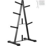 VEVOR Support pour disques d'haltères à cadre A pour disques d'haltères 1 pouce, arbre pour disques d'haltères, capacité de charge 227 kg, support de rangement pour poids, support de rangement pour ha
