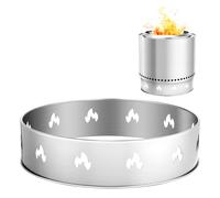 VEVOR Support pour Foyer Solo Stove Bonfire 49,5 cm, Support de Brasero en Anneau Acier Inox, Réduit la Fumée, Léger et Portable Robuste, pour Extérieur, Camping, Jardin, Fêtes, Sorties en Plein Air