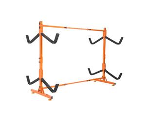 VEVOR Support pour Kayak Autoportant, Porte-Kayak Capacité 4PCs Canoë Paddle Sup, Rack pour Planche à Pagaie en Acier Robuste avec Bras Rembourrés Largeur Réglable, Charge 100 kg, pour Rangement Surf