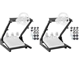 VEVOR Support pour Volant de Jeu PS3 Logitech G27 G29 sans Montage du Volant pour Simulateur de Course sans Plateau Suspendu [Video Game] Noir (Lot de 2)