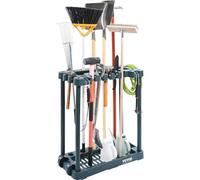 VEVOR Support Range Outils de Jardin 10 Emplacements Porte-outils de Garage en PP pour Rangement, Organisation, Stockage des Coins d'Abri Extérieur des Outils, Râteaux, Balais, Pelles à Long Manche