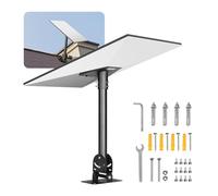 VEVOR Support Starlink Gen 3, Montage sur Toit à Angle Réglable 30°-150°, avec Kit d'Accessoires de Montage, Adaptateur en Acier Robuste, Tube de Connexion 410 mm, Compatible avec Gen 3 et V3, Noir