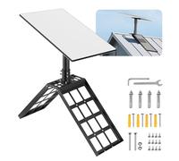 VEVOR Support Starlink Gen 3, Montage sur Toit à Angle Réglable 45°-135°, avec Kit d'Accessoires de Montage, Adaptateur en Acier Robuste, Tube de Connexion 250 mm, Compatible avec Gen 3 et V3, Noir