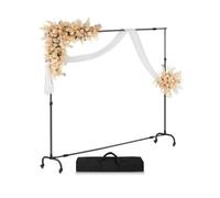 VEVOR Support Toile de Fond 213x300 cm avec Roues pour Studio Photo Exposition