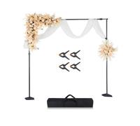 VEVOR Support toile de fond 260×300 cm – Réglable en acier carbone, 7 barres, portable