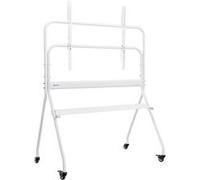 VEVOR Support TV à Roulettes Pour Écrans 88,9-254cm Max. VESA 80x60cm Capacité 920kg Blanc