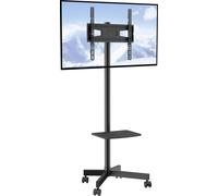 VEVOR Support TV à roulettes Universel 1430-1538 mm Réglable en hauteur, 100 x 100 mm / 400 x 400 mm, 39,9 kg Support de sol résistant Support adapté à la télévision 58,42-152,4 cm, support TV