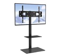 VEVOR Support TV Pivotant pour Télévisions de 81,3 à 165 cm, Meuble TV sur Pied, Portable et Réglable en Hauteur, Capacité de Charge de 41 kg, Max VESA 400x600 mm, pour Salon Maison Bureau Classe
