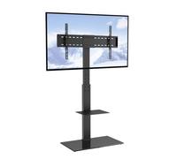VEVOR Support TV Pivotant pour Télévisions de 81,3 à 216 cm, Meuble TV sur Pied, Portable et Réglable en Hauteur, Capacité de Charge de 45 kg, Max VESA 400x800 mm, pour Salon Maison Bureau Classe