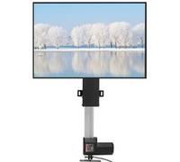 VEVOR Support TV Télévisions Incurvés Hauteur Réglable 94,5-164,5cm Capacité Maximal 60kg Noir