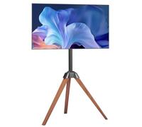 VEVOR Support TV trépied avec pieds en chêne pour écrans de 1016 à 1651 mm 45 kg