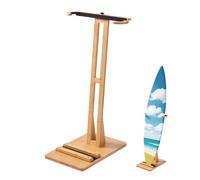 VEVOR Support vertical pour planches de surf, support pour rangement et exposition en bois, réglable et autoportant, avec rembourrage, pour wakeboards, planche à neige, kitesurfs, shortboards et skis