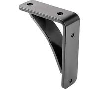 VEVOR Supports d'Étagère 10,2 x 12,7 x 3,8 cm Équerre Design pour Étagère Noir Mat, Équerre Murale en Acier, Supports d'Étagère Robustes Plaques Métalliques plus Épaisses, pour Maison Garage Bureau