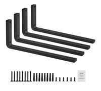 VEVOR Supports d'étagères équerre flottante robuste 410 x 155 mm 4 pièces en L