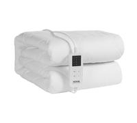 VEVOR Surmatelas Chauffant, 150x80 cm, Chauffe-lit Électrique en Tissu Brossé avec 4 Niveaux de Chauffage, Minuterie de 12 Heures, Arrêt Automatique Après 8 Heures, Sangle Contour Élastique Profonde