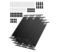 VEVOR Système Chauffage Solaire de Piscine, 1235x3100 mm, Chauffe-piscine Solaire Universel PEHD, Lot de 4, Résistant aux Intempéries, avec Accessoires, pour Chauffer Eau Piscine Hors Sol et Creusée