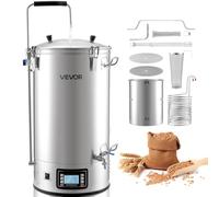 VEVOR Système de Brassage de Bière Électrique Tout-en-Un, Cuve de Brassage 60 L, Machine à Brasser la Bière à la Maison, avec Mémoire de Recettes, Mode Automatique et Manuel, pour Brasseur Maison