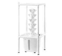 VEVOR Système de Culture Hydroponique, 30 Fentes de Plantation, Tour Hydroponique 6 Niveaux, avec Lampe de Culture, Pompe à Eau, Kit Germination de Plantes pour Herbes, Fruits, Légumes d'Intérieur