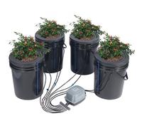 Système de Culture Hydroponique-VEVOR-Kit Goutte à Goutte Supérieur-avec Pompe à Air, Pierres à Air-pour Légumes à Feuilles