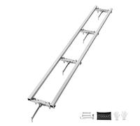 VEVOR Système de Guidage de Scierie sur Rail 274 cm Guide de Fraisage de Moulin à Scie à Chaîne 4 Barres Transversales Rail de Guidage pour Scierie Réglable en Aluminium pour Constructeurs Menuisiers