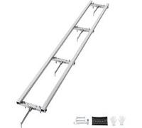 VEVOR Système de Guidage de Scierie sur Rail 274 cm Guide de Fraisage de Moulin à Scie à Chaîne 4 Barres Transversales Rail de Guidage pour Scierie Réglable en Aluminium pour Constructeurs Menuisiers